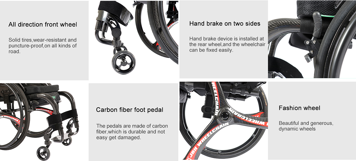 kursi roda manual serat karbon