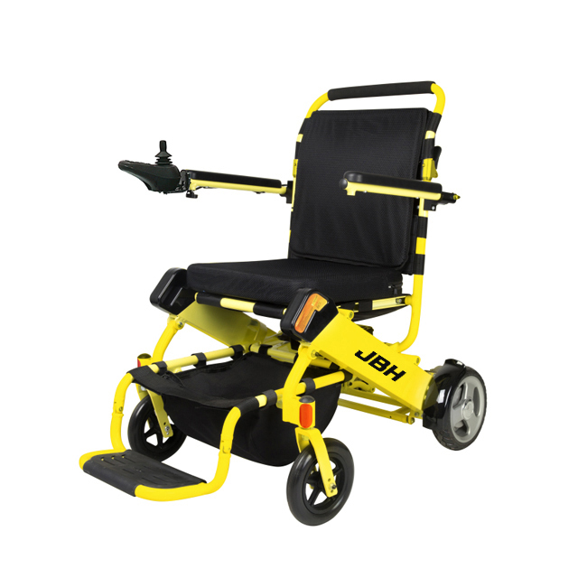 JBH Yellow Foldable Aluminium Alloy Wheelchair D05