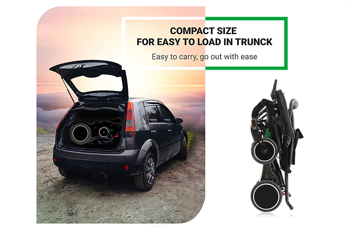 kursi roda listrik ringan yang dapat dilipat