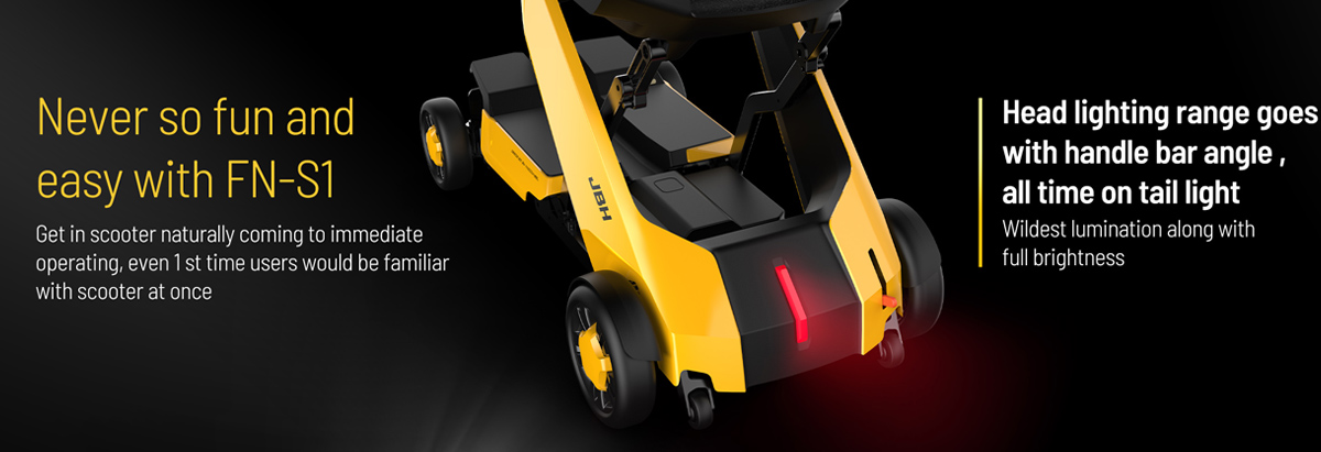 Skuter Mobilitas dengan Lampu