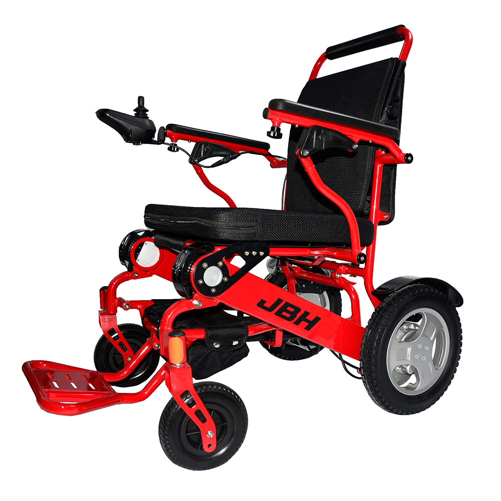 JBH Red Aluminium Aluminium Electric Wheelchair D09