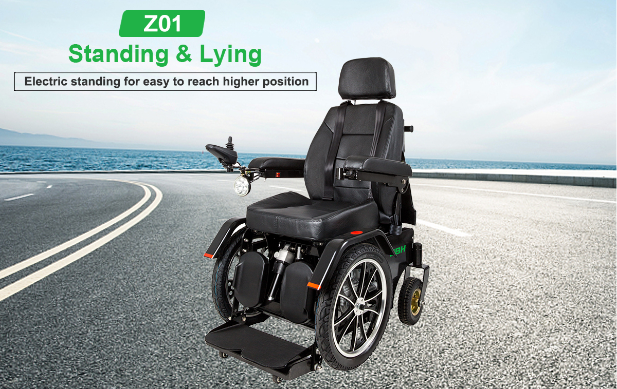 Z01 kursi roda berdiri listrik